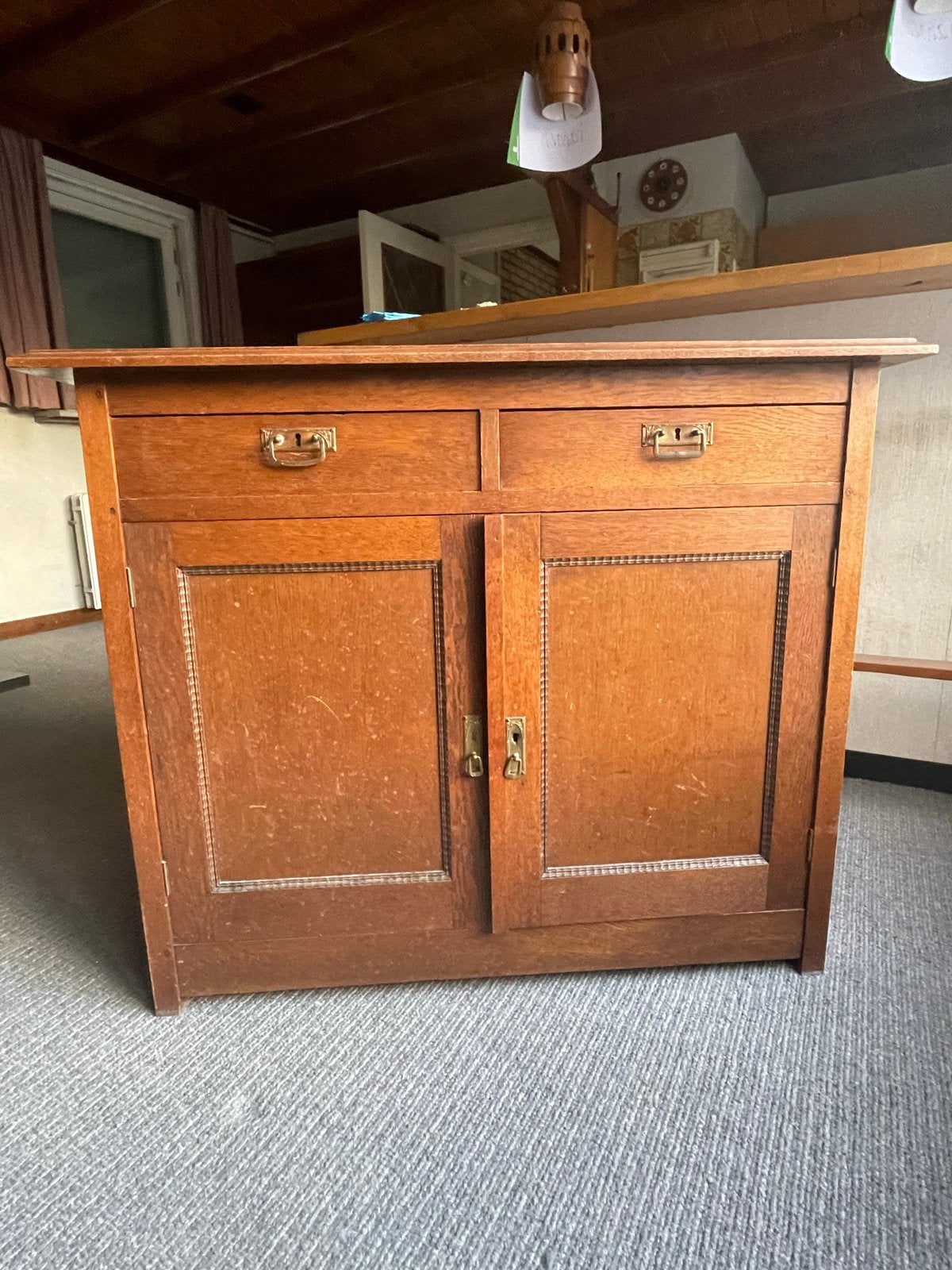 Antieke Eiken Commode/Kast - 108x53x91 cm, Antiek en Kunst, Antiek | Meubels | Kasten, Ophalen