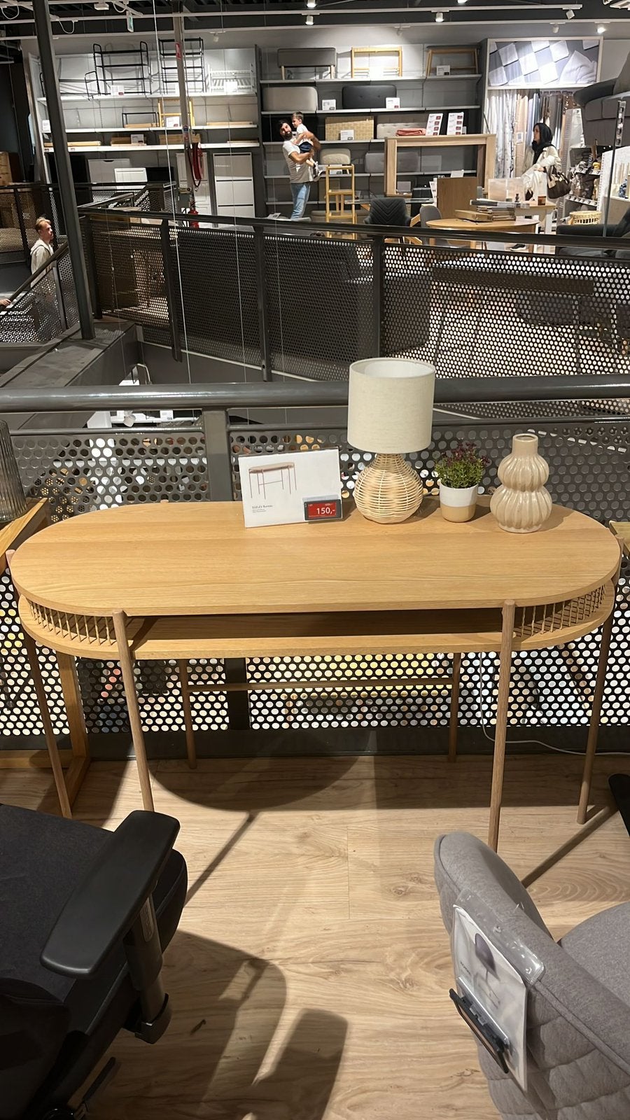 Modern bureau grenen van JYSK, Huis en Inrichting, Bureaus, Ophalen, Gebruikt, Scandinavisch, Demontabel