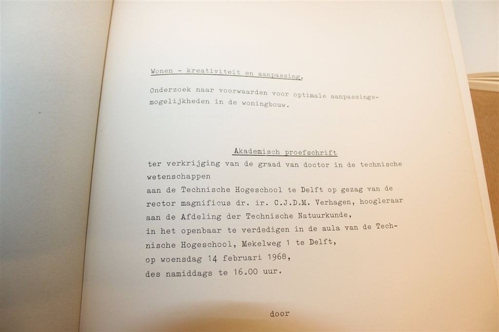 Wonen, Kreativiteit en Aanpassing — 3 Delen Compleet 1968, Ophalen of Verzenden, Gelezen, Architecten