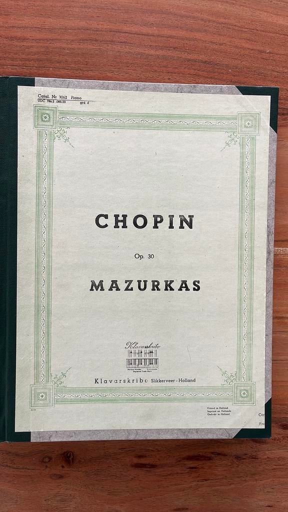 Chopin: Mazurka’s (Klavarskribo), Gebruikt, Klassiek, Ophalen of Verzenden, Artiest of Componist