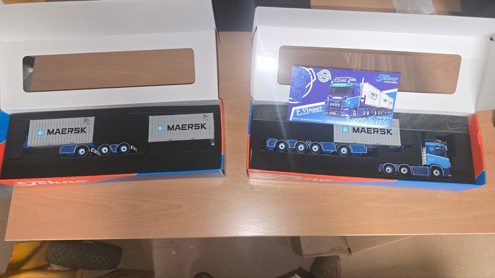 Tekno Scania P. Visser met Maersk containers, Ophalen, Nieuw, Overige typen