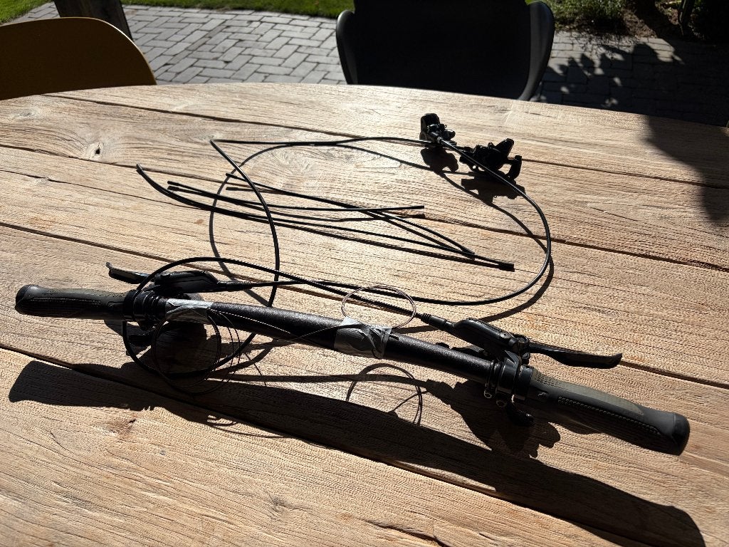 MTB stuur, remklauwen, shifters, remhendel, Fietsen en Brommers, Fietsonderdelen, Overige merken, Gebruikt, Stuur, Ophalen of Verzenden