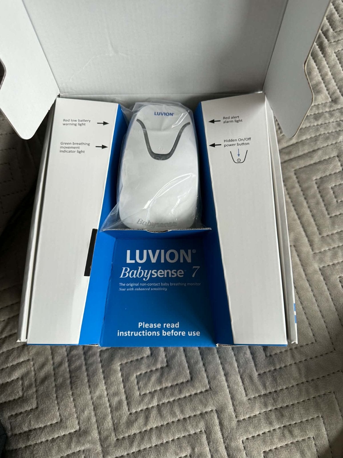 Luvion Babysense 7 Ademhalingsmonitor - Zo goed als nieuw, Ophalen of Verzenden, Zo goed als nieuw, Minder dan 100 meter, Digitaal