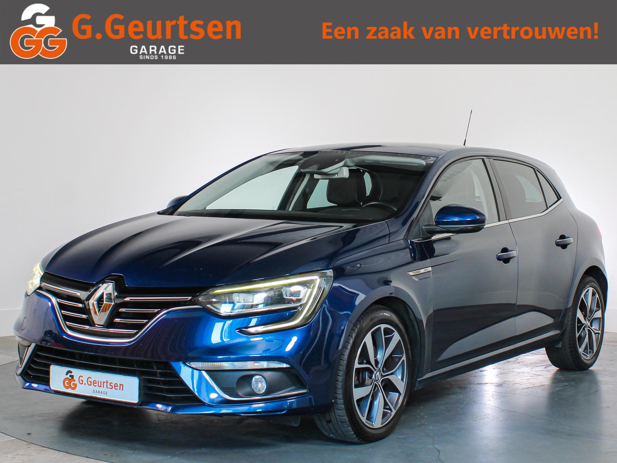Renault Mégane 1.2 TCe Bose Head-Up, Cruise Control, Goed o, Auto's, Gebruikt, 4 cilinders, Blauw, 665 kg