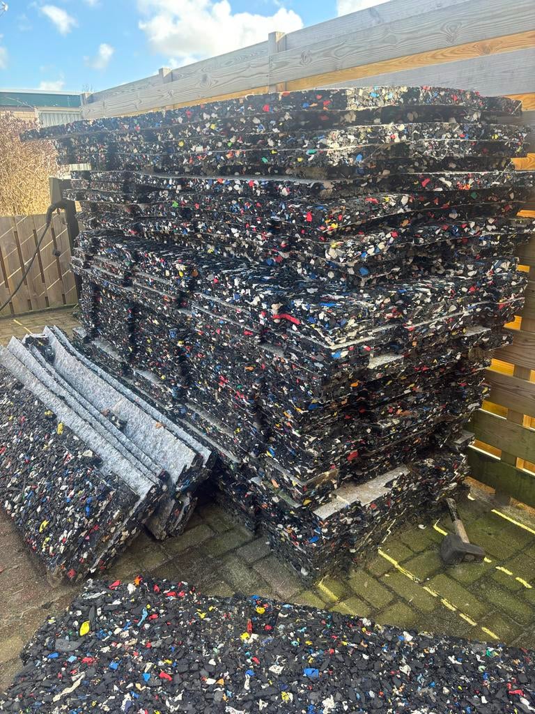 Ondervloer kunstgras, Ophalen of Verzenden, Gebruikt, 20 m² of meer, Kunstgras