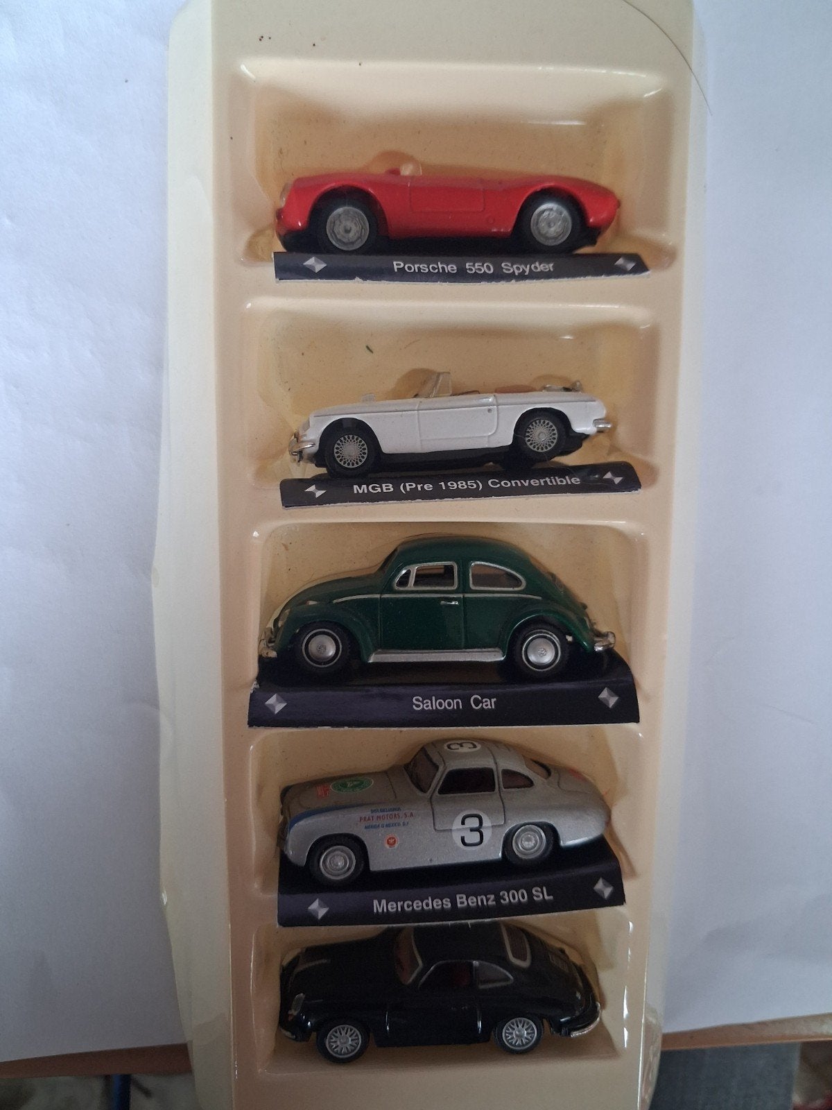 Set van 5 klassieke modelauto's - Porsche, MGB, Mercedes, Ophalen of Verzenden, Nieuw, Auto