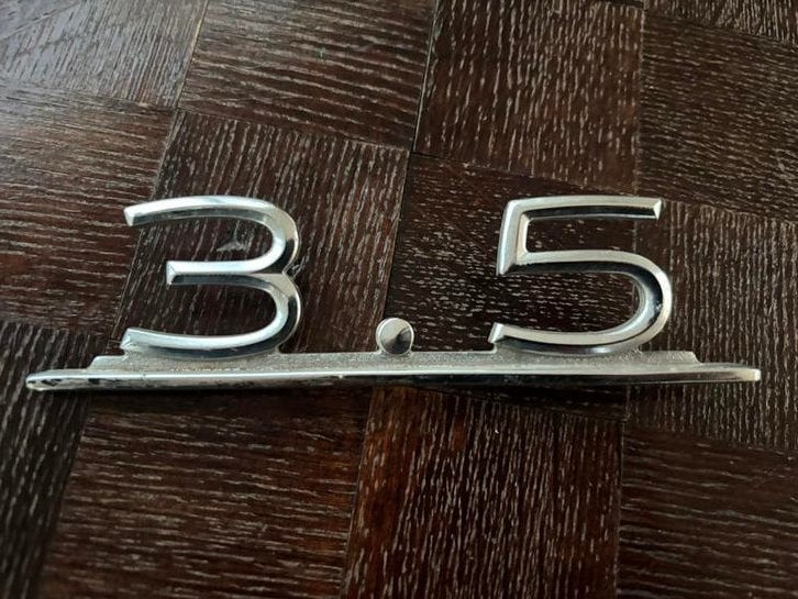 Zeldzaam 3.5 typeplaatje voor Mercedes w108/109, Ophalen, Gebruikt, Achterklep, Mercedes-Benz