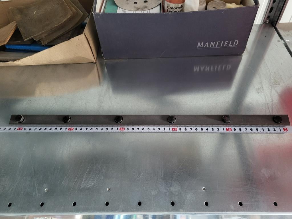 Messenhouder set van 4 voor vlakvandiktebank 520mm / 52cm, Ophalen of Verzenden, Gebruikt