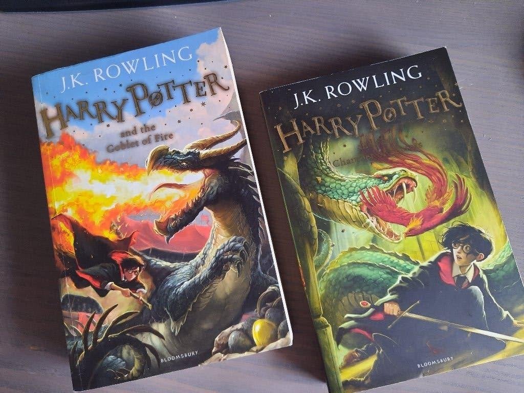 Harry Potter engelstalig, deel 2 en 4  samen, Boeken, Ophalen of Verzenden, Zo goed als nieuw, J.K. Rowling