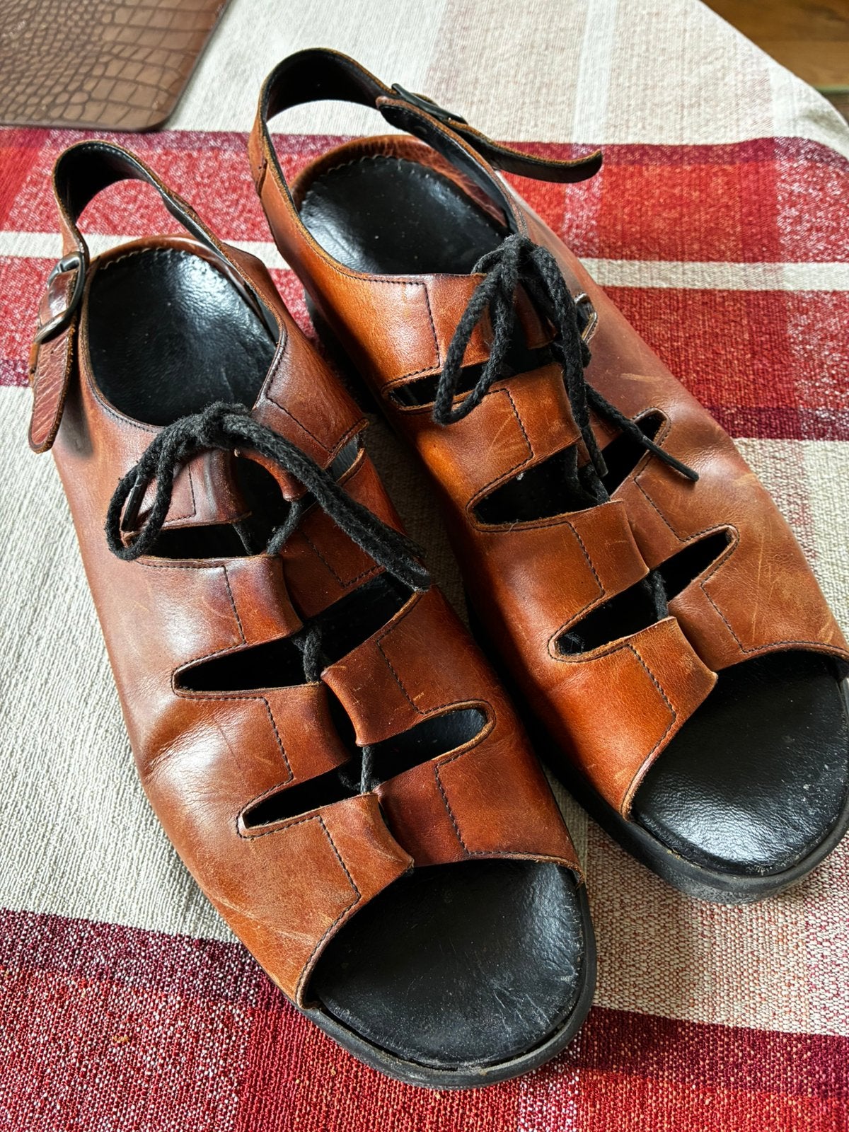 Durea sandalen 41, Bruin, Zo goed als nieuw, Sandalen of Muiltjes, Ophalen of Verzenden