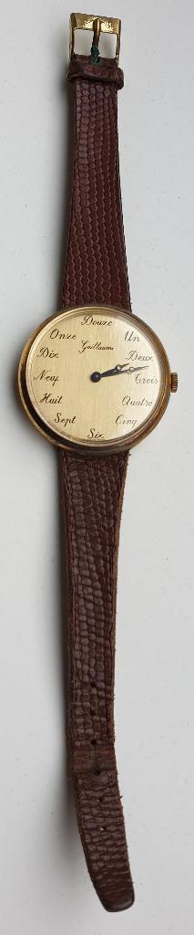 Guillaume vintage mechanische heren horloge,Swiss made., Overige merken, Staal, Met bandje, Polshorloge