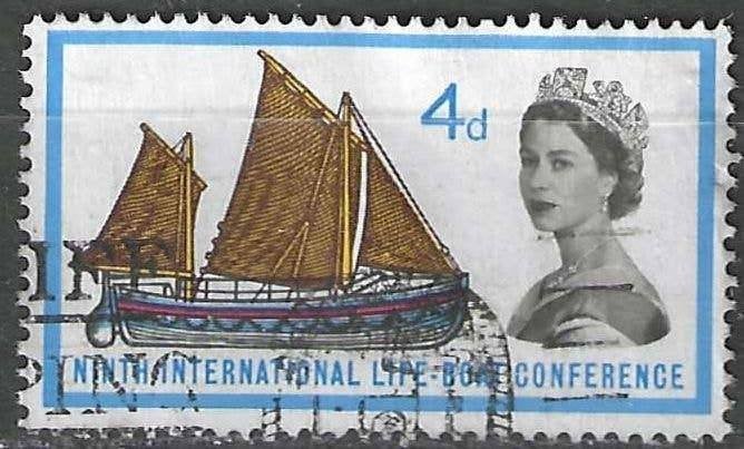 Groot-Brittannie 1963 - Yvert 376 - Lifeboat Conference (ST), Postzegels en Munten, Verzenden, Gestempeld