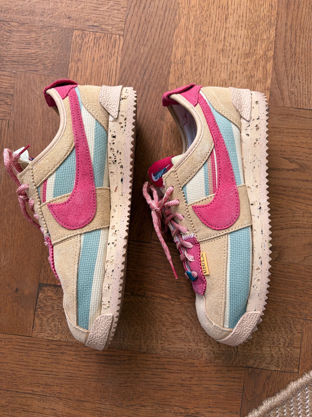 Nike Cortez x Union LA 38,5, Ophalen of Verzenden, Gedragen, Roze, Sneakers of Gympen