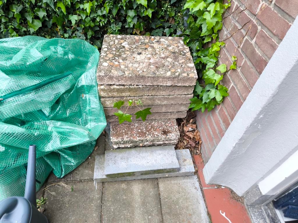 Tegel., Tuin en Terras, Ophalen, Beton, Terrastegels