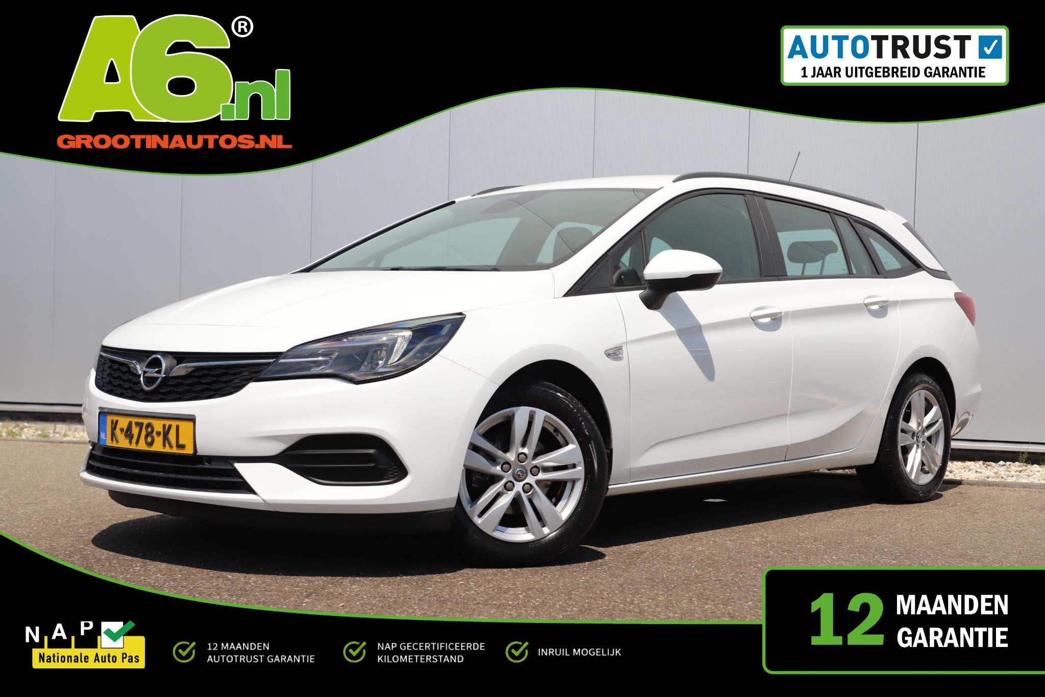Opel Astra Sports Tourer 1.2 Edition 110PK Trekhaak Navigati, Auto's, Voorwielaandrijving, Stof, Gebruikt, 1199 cc