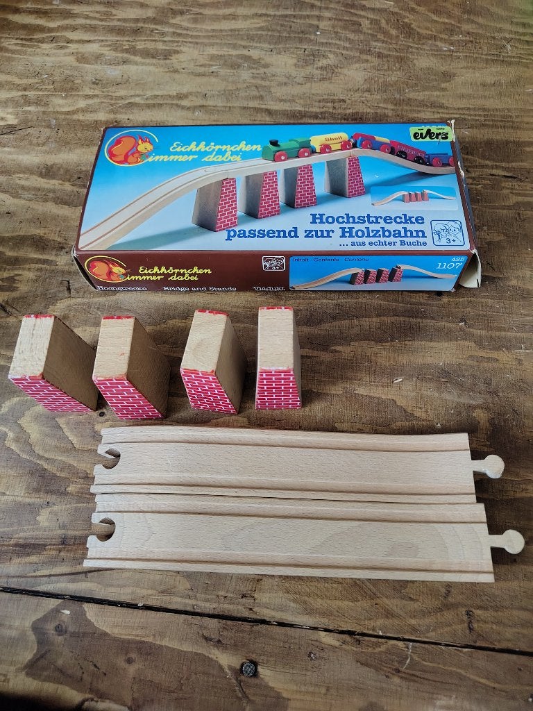 Eichhörn houten brug vintage in doos, Ophalen of Verzenden, Zo goed als nieuw