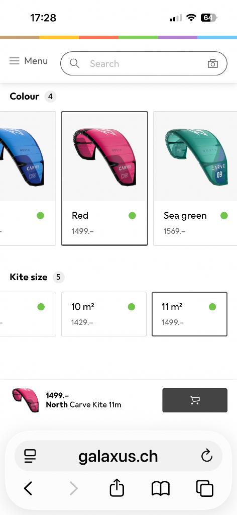 Kite, Geen board, Zo goed als nieuw, Kite, 11 m²