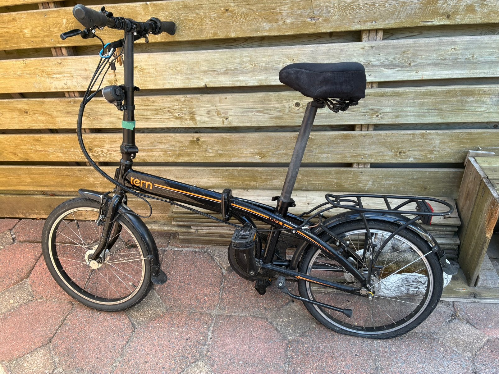 Vouwfiets, behalve lekke band prima staat., Fietsen en Brommers, Ophalen, Gebruikt, Overige merken, Versnellingen