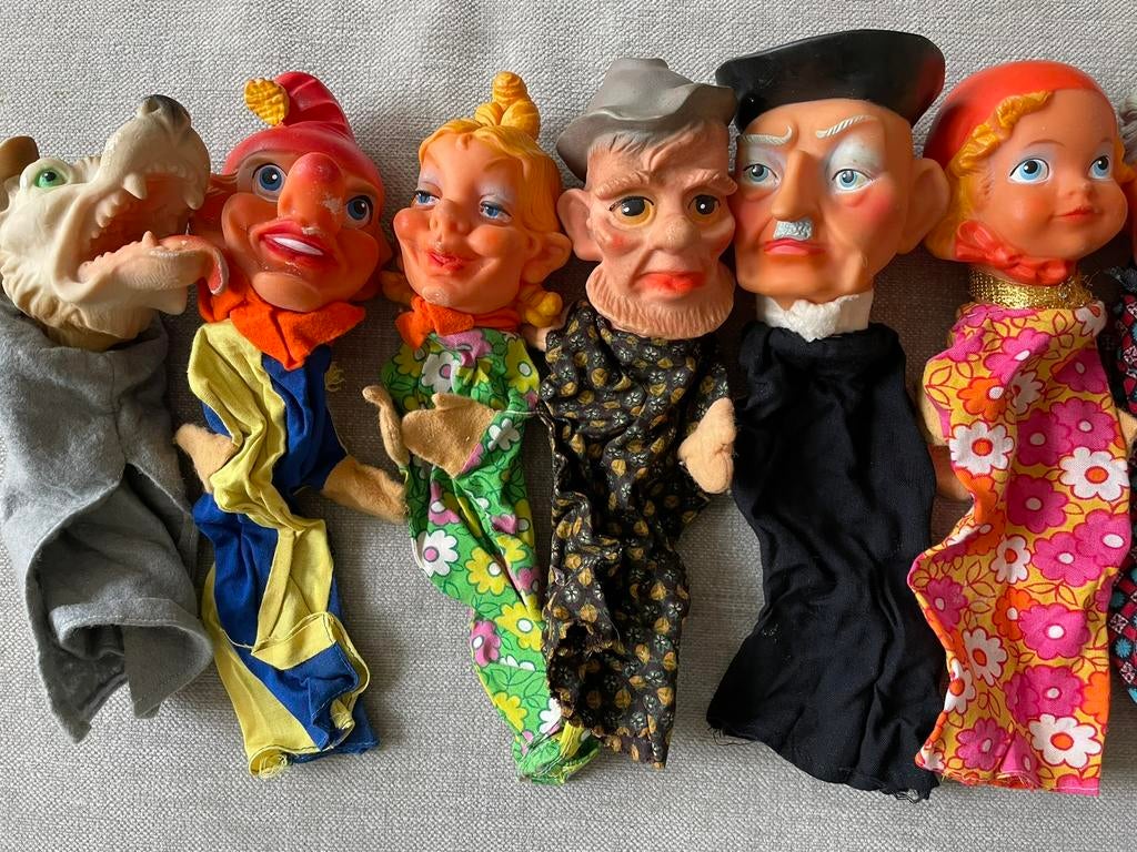Vintage poppenkastpoppen igs, Antiek en Kunst, Ophalen