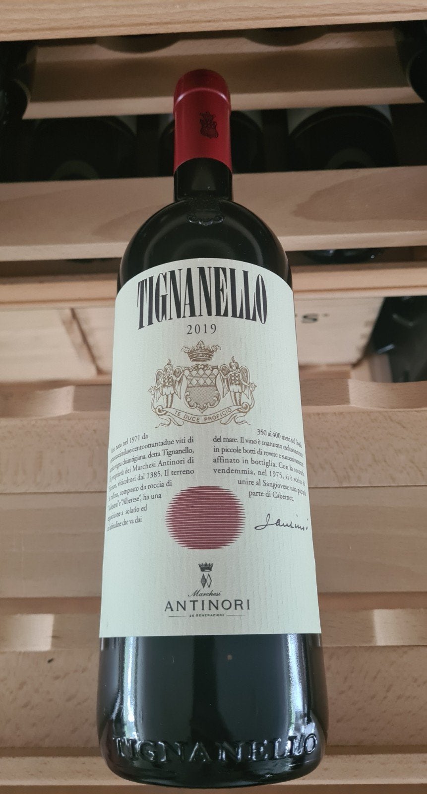 Tignanello 2019, 1 fles, Verzamelen, Wijnen, Ophalen, Zo goed als nieuw, Italië, Rode wijn