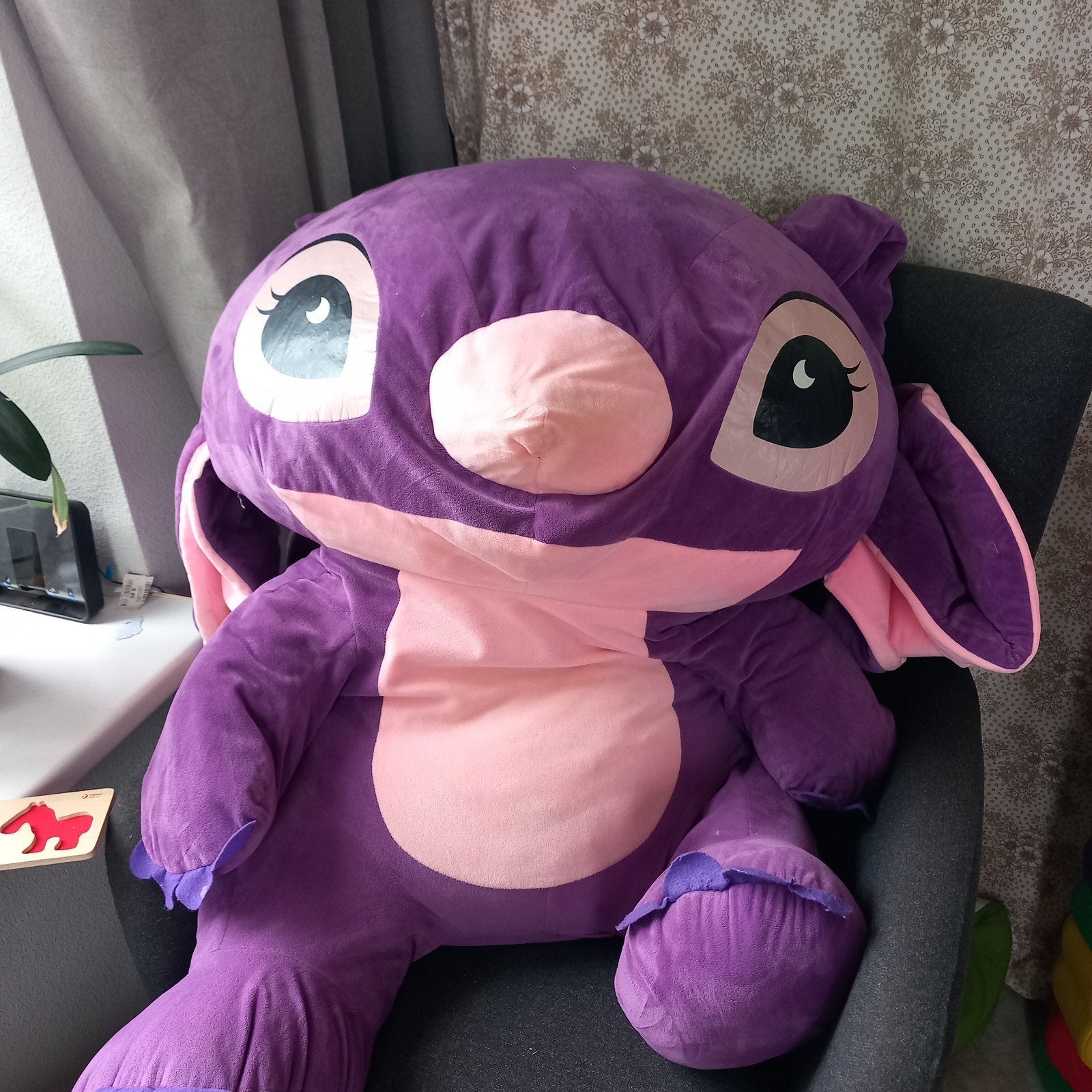 Grote Angel knuffel van Stitch (Lilo & Stitch), Paars, Disney, Disney, Overige typen