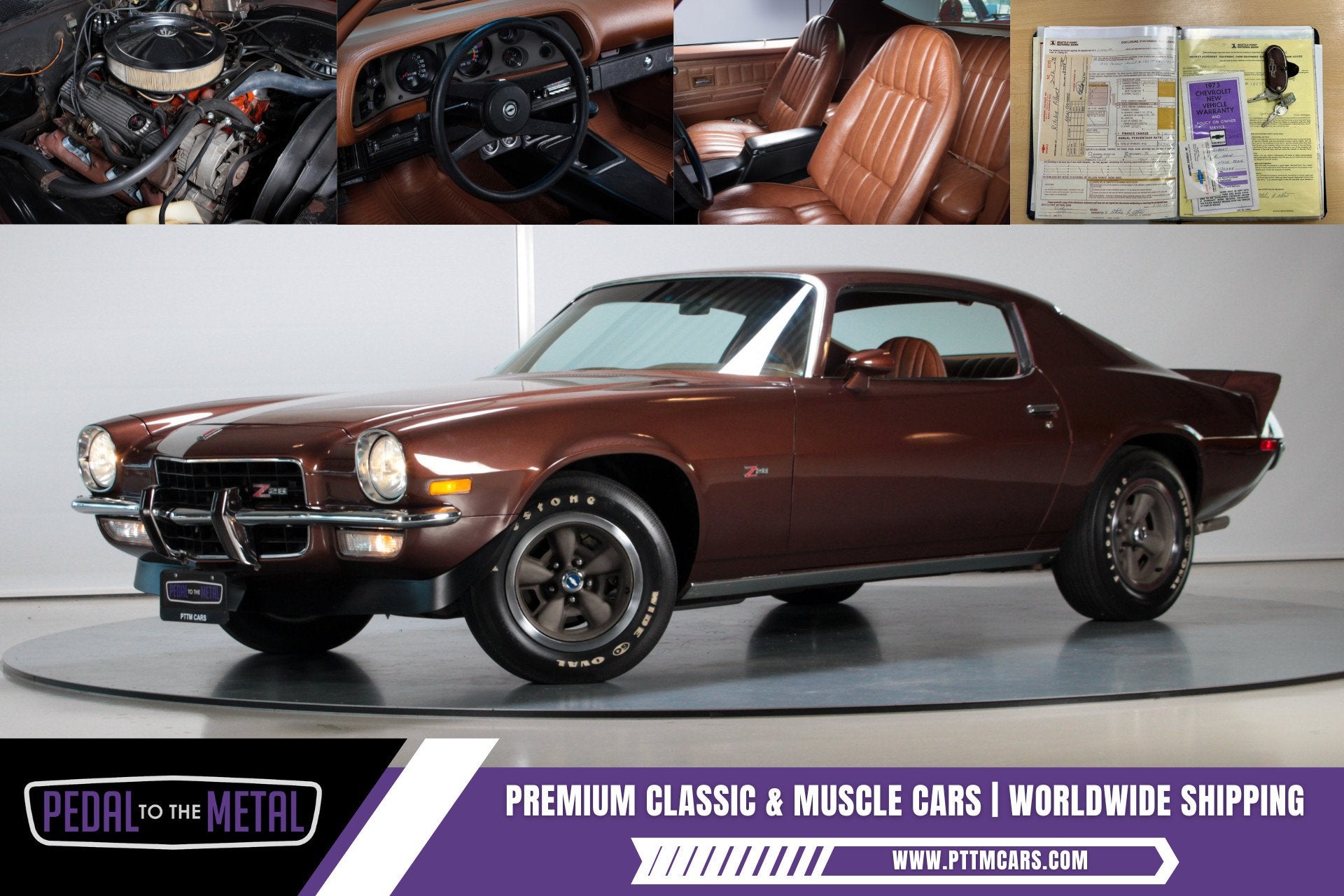 1973 Chevrolet Camaro Z28 | Unrestored Survivor, Auto's, Lederen bekleding, Achterwielaandrijving, Gebruikt, Overige carrosserieën