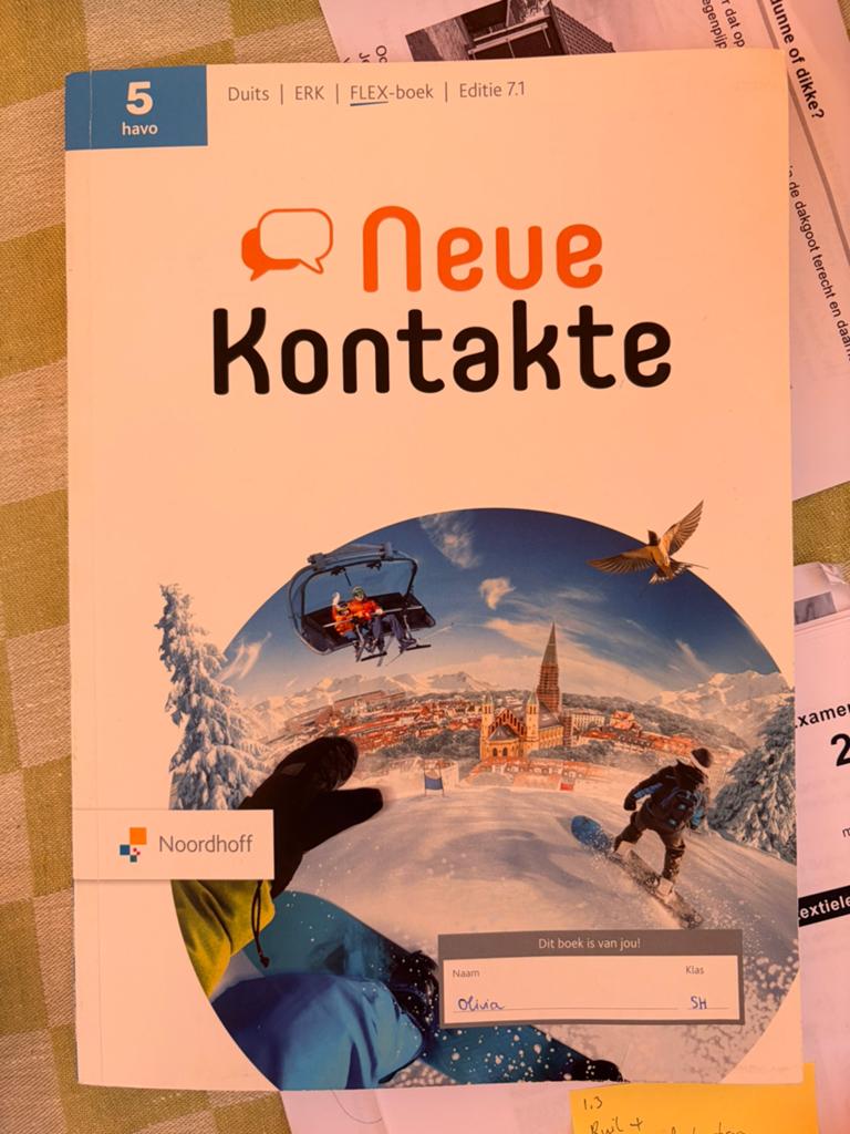Neue kontakte boek 5 havo, Ophalen of Verzenden, Gelezen, HAVO, Duits
