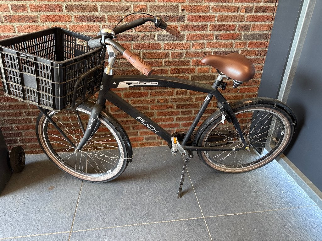 Puch Crunch heren tansportfiets 26 inch met 3 versnellingen, Terugtraprem, Gebruikt, Versnellingen, 49 tot 53 cm