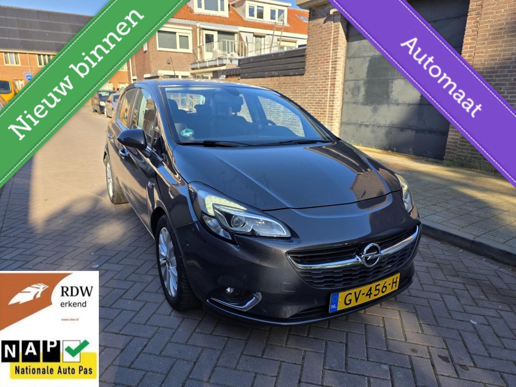 Opel Corsa 1.4 Color Ed. 2015 5DRS AUT 77(NAP) Airco/Stuurvw, Dealer onderhouden, 1063 kg, Gebruikt, 4 cilinders