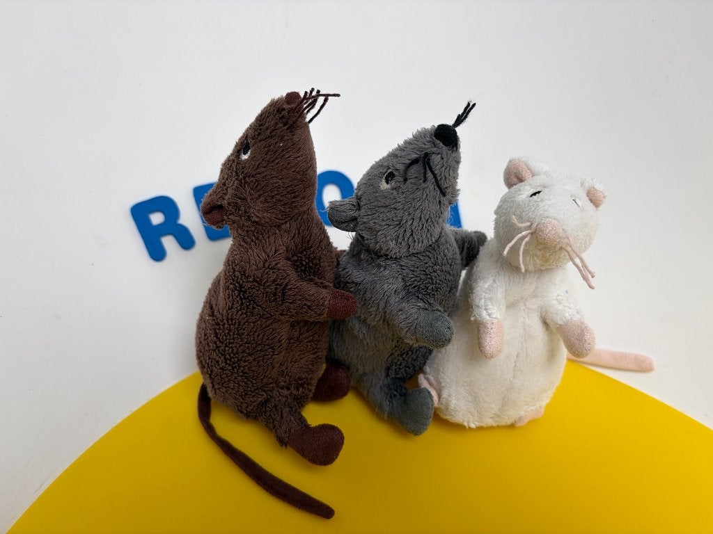 K3313 ikea muis muisje wit bruin grijs, Ophalen of Verzenden, Zo goed als nieuw, Overige typen