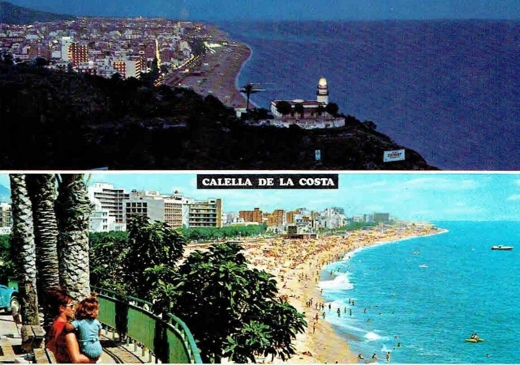Spanje 1960 Calella De La Coste By Night > Dordrecht, Verzenden, 1960 tot 1980, Stad of Dorp