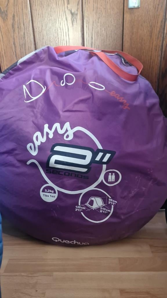 Tent pop-up Decathlon 2personen, Caravans en Kamperen, Tenten, Ophalen, Tot en met 2