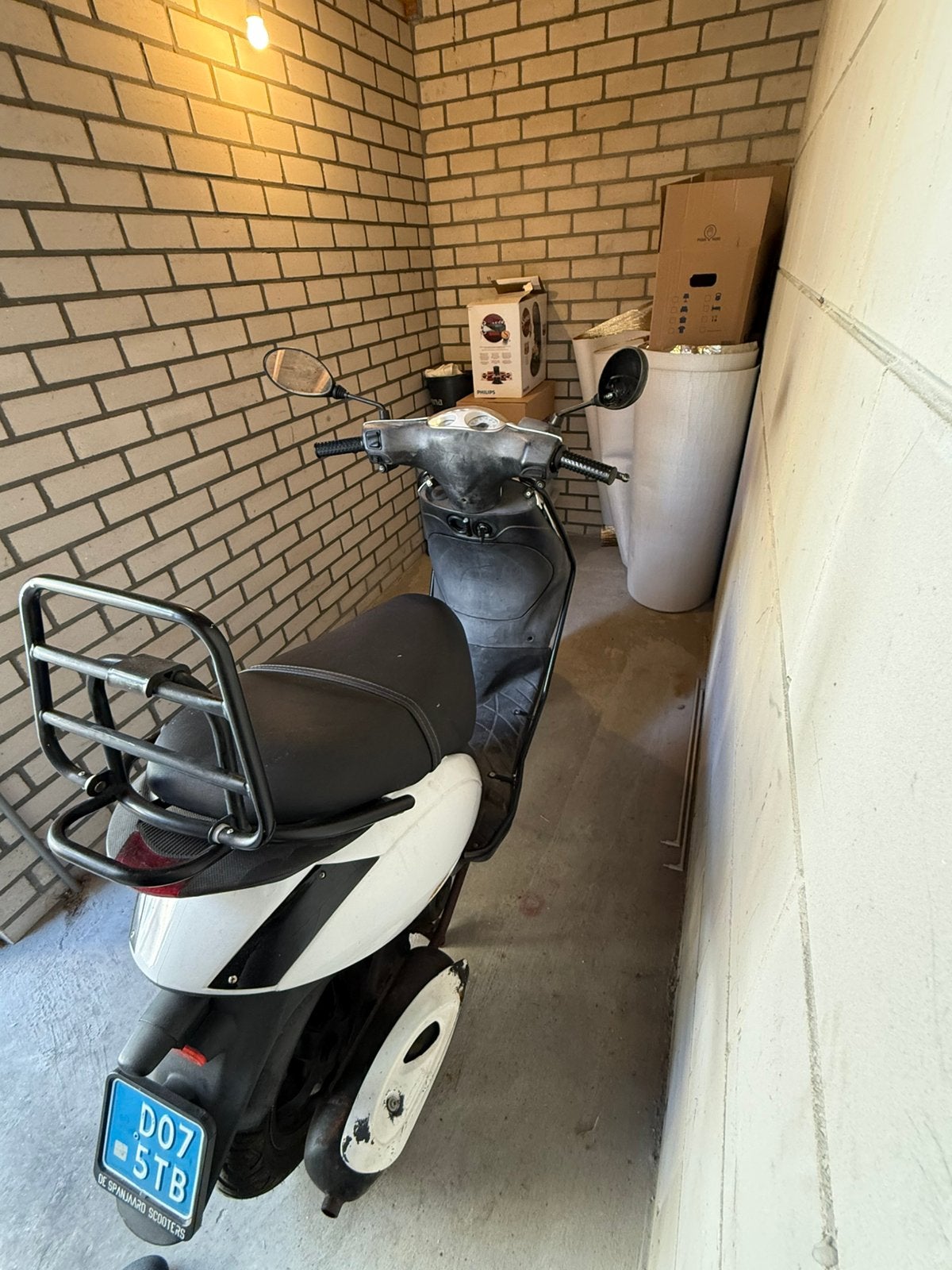 Piaggio Zip 2010 – wit – blauw kenteken, Ophalen, Piaggio, Gebruikt, Benzine