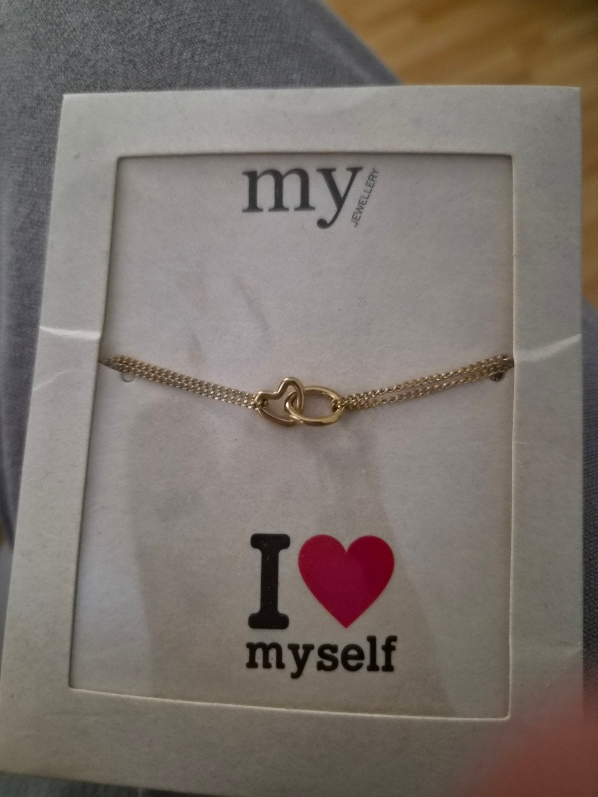 My Jewellery Armband Goudkleurig Hartje I Love Myself, Ophalen of Verzenden, Nieuw, Goud, Overige materialen