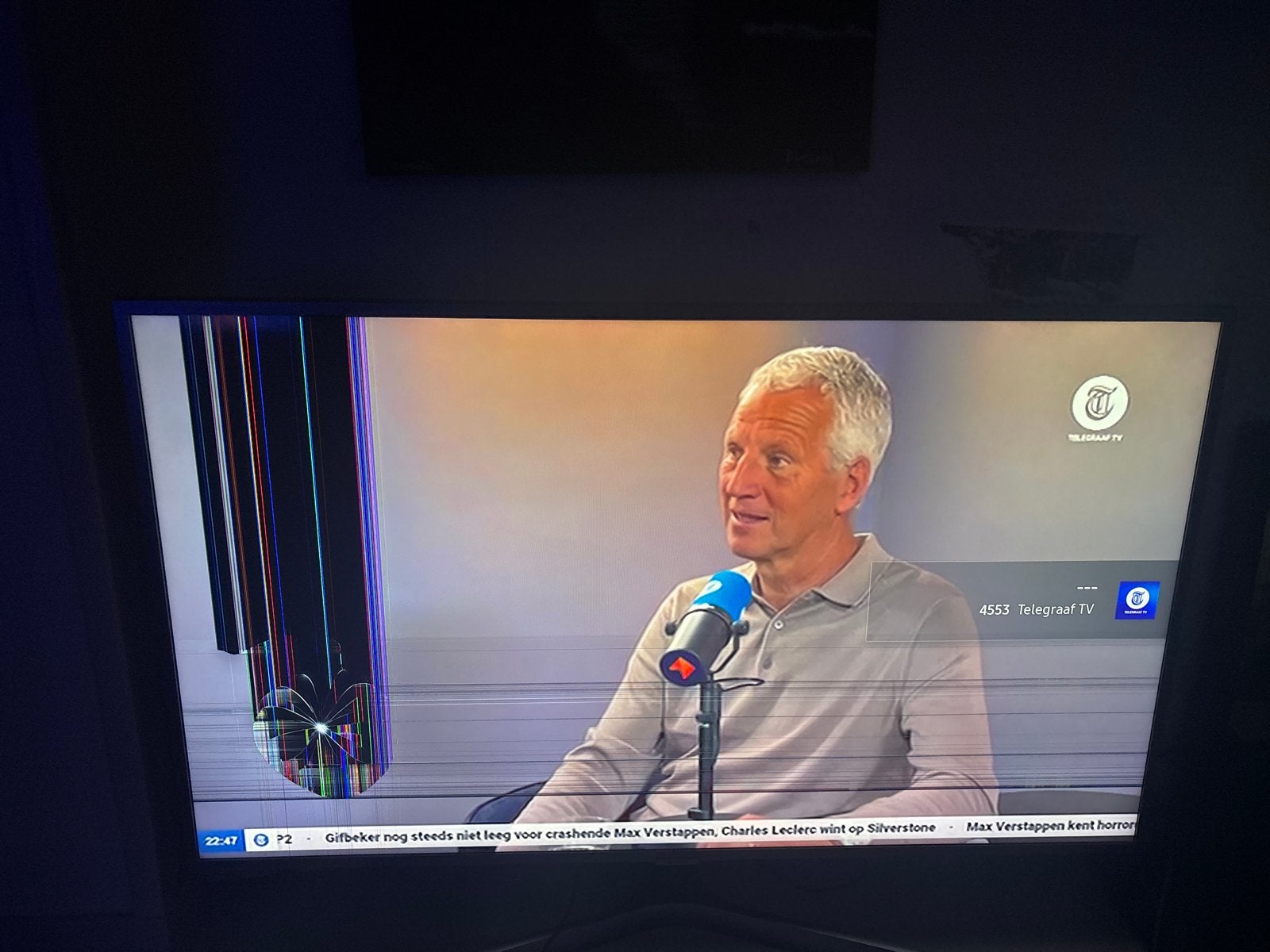 Samsung Smart TV - Scherm beschadigd, werkt verder perfect, Audio, Tv en Foto, Televisies, Ophalen, 50 Hz, Samsung, Smart TV