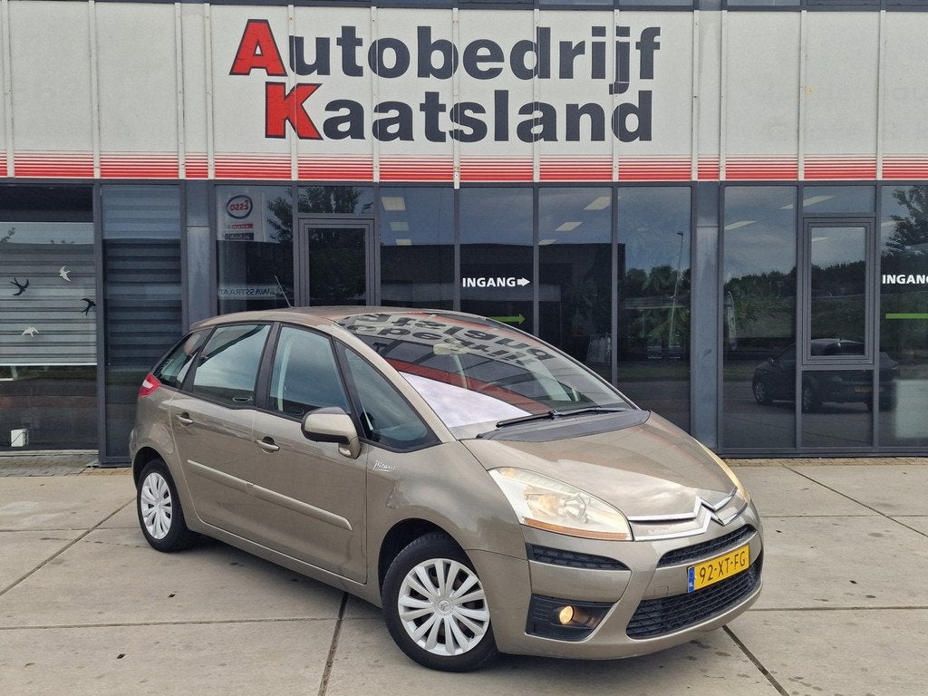 Citroen C4 Picasso 1.8-16V Ambiance 5p. - Clima - Cruise - E, Auto's, Gebruikt, Zwart, 4 cilinders, Bruin