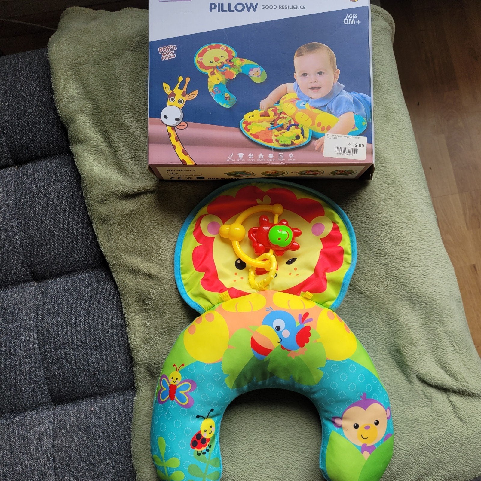 Baby buikkussen met speelgoed - Zo goed als nieuw, Ophalen of Verzenden, Zo goed als nieuw, Overige typen