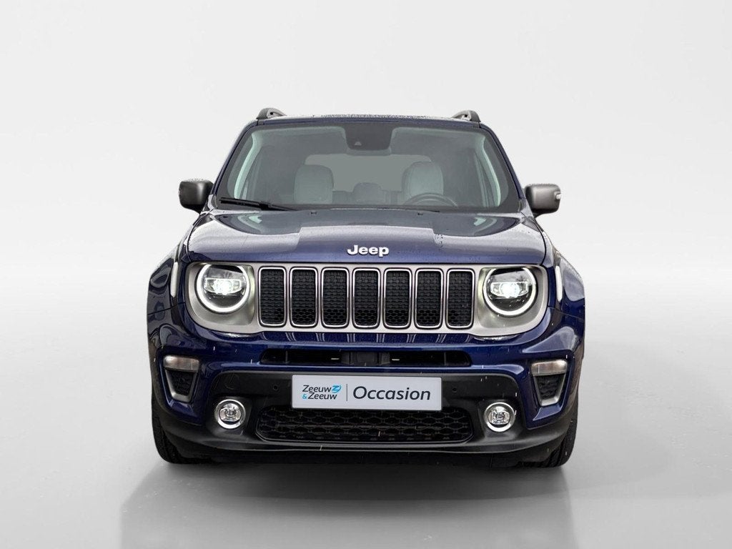 Jeep Renegade 1.3T Freedom | Trekhaak | Leder | Adap Cruise, Auto's, Jeep, 12 maanden, Gebruikt, 4 cilinders, Blauw