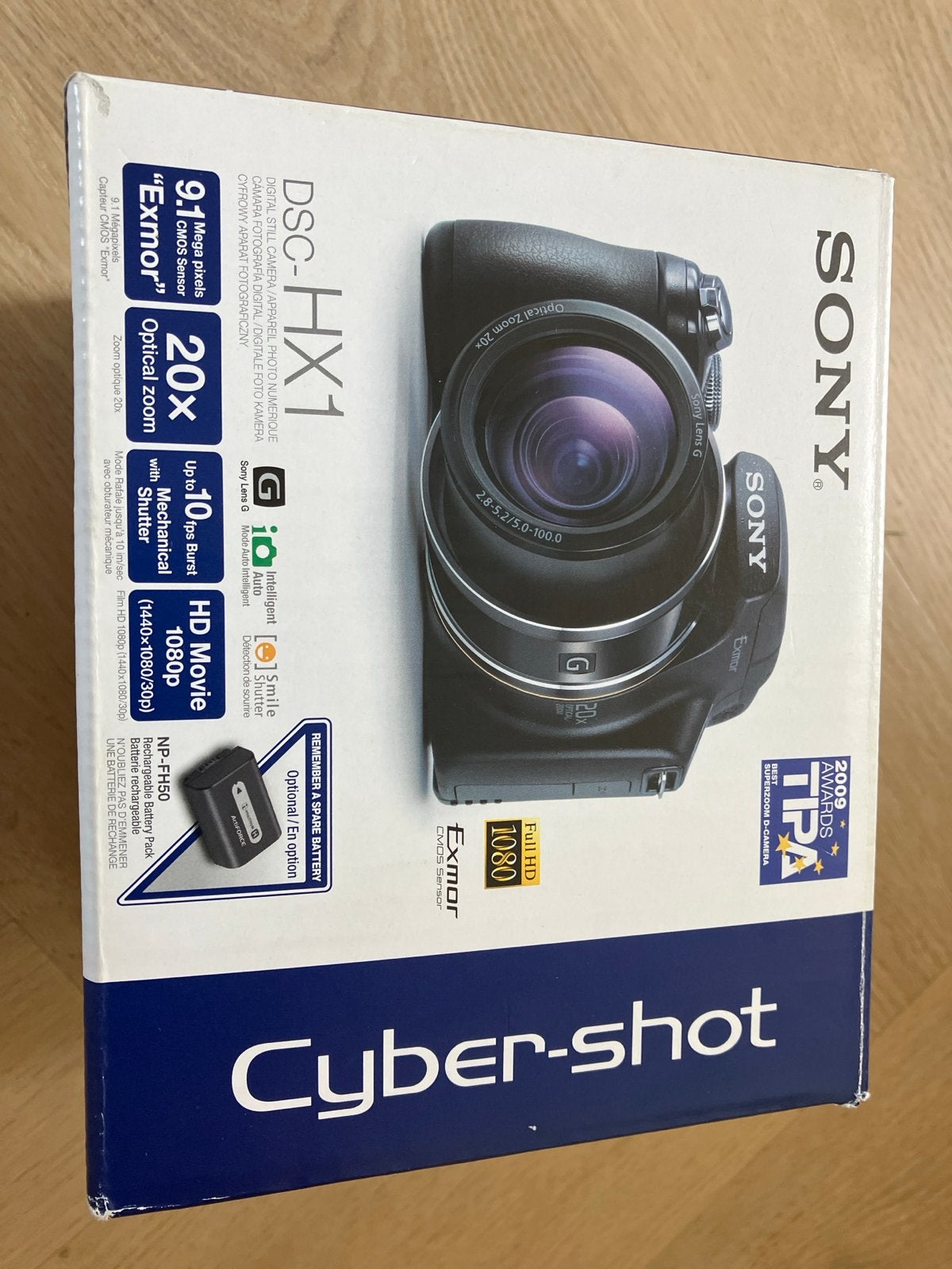 Sony Cyber-shot DSC-HX1 Fotocamera - Batterij leeg, Audio, Tv en Foto, Fotocamera's Digitaal, Ophalen, Gebruikt, Compact, Sony