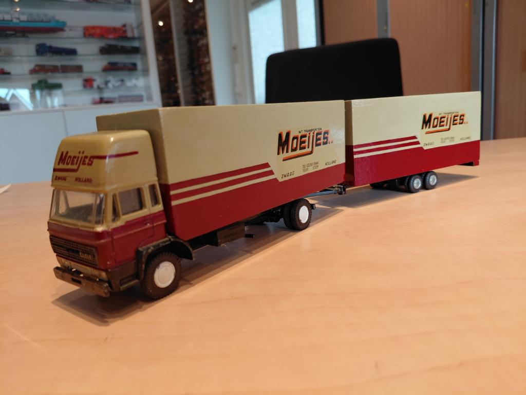 Daf 2300 volumecombie met wipkar Moeijes Zwaag., Hobby en Vrije tijd, Modelauto's | 1:50, Ophalen of Verzenden, Bus of Vrachtwagen