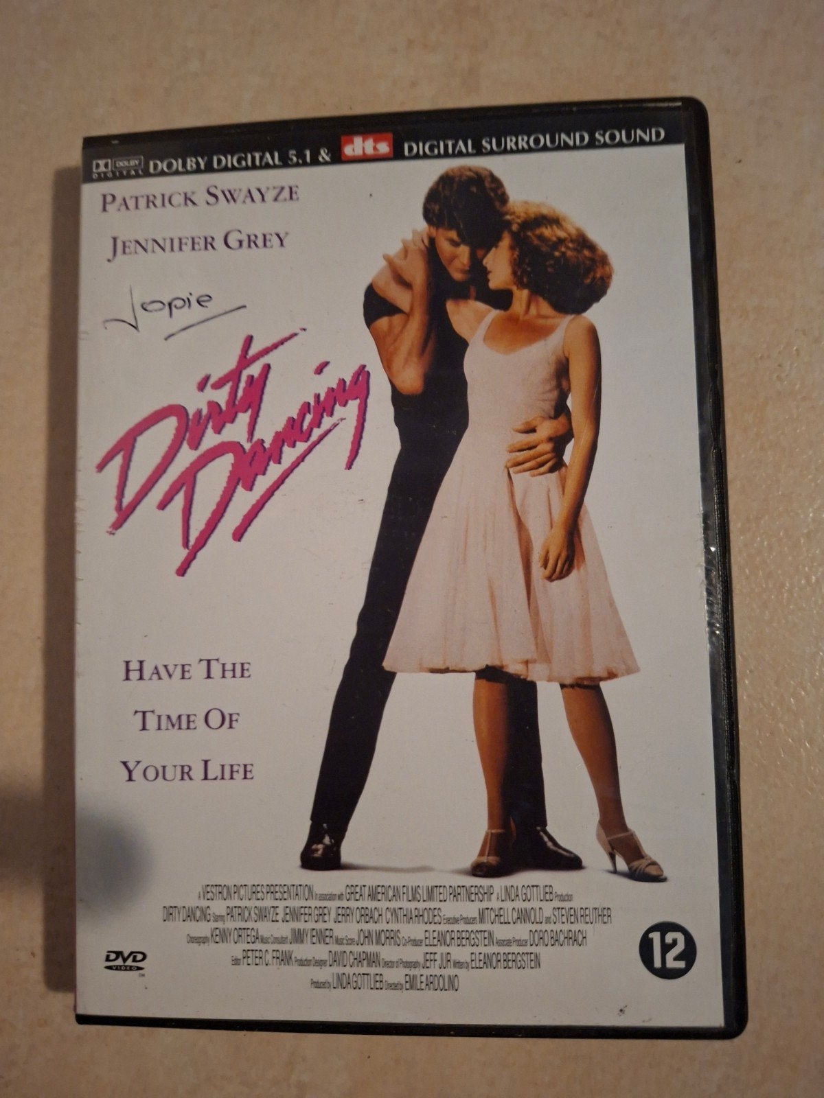 dirty dancing dvd Patrick swayze Jennifer grey, Vanaf 12 jaar, Verzenden, Zo goed als nieuw