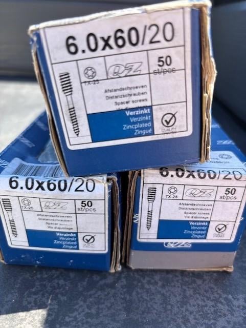 QZ 850 afstandschroef 6.0x60/20 mm Torx TX 25, Ophalen, Nieuw
