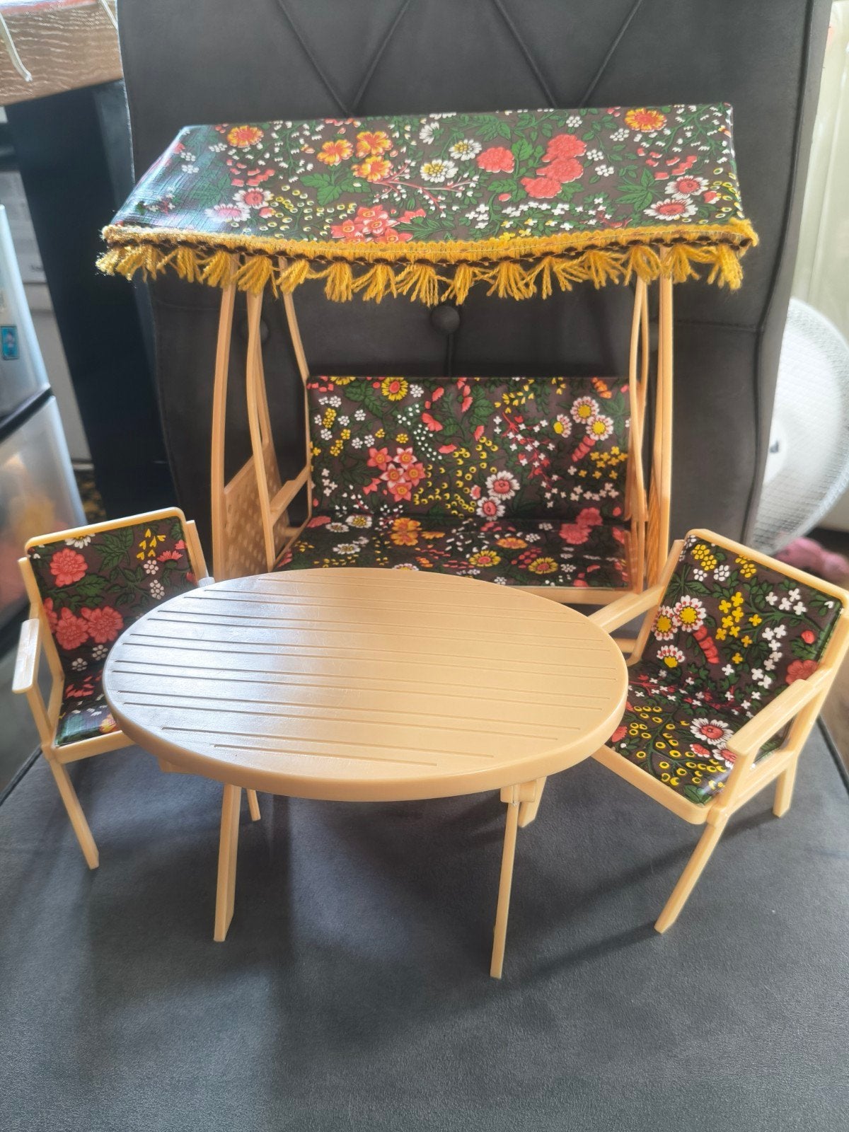 Vintage Trifels Tuinset Jaren 70 met Hollywoodschaukel, Ophalen of Verzenden, Gebruikt, Poppenhuis