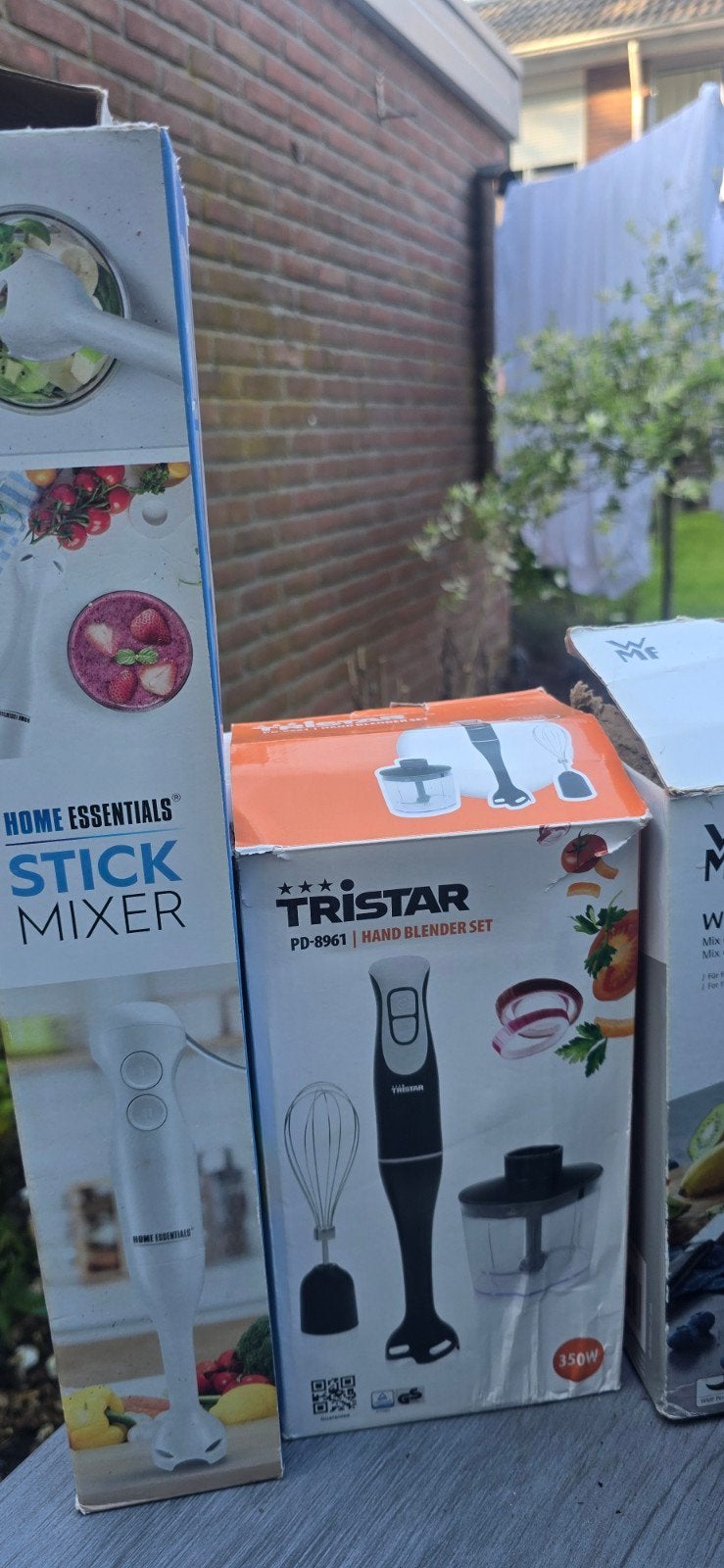 Diverse staafmixers en handblender sets, Minder dan 1 liter, Ophalen of Verzenden, Nieuw, 2 snelheden