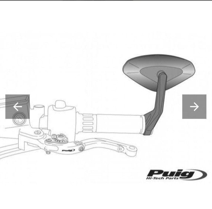Puig bar end spiegels mt07 + adapters., Ophalen of Verzenden