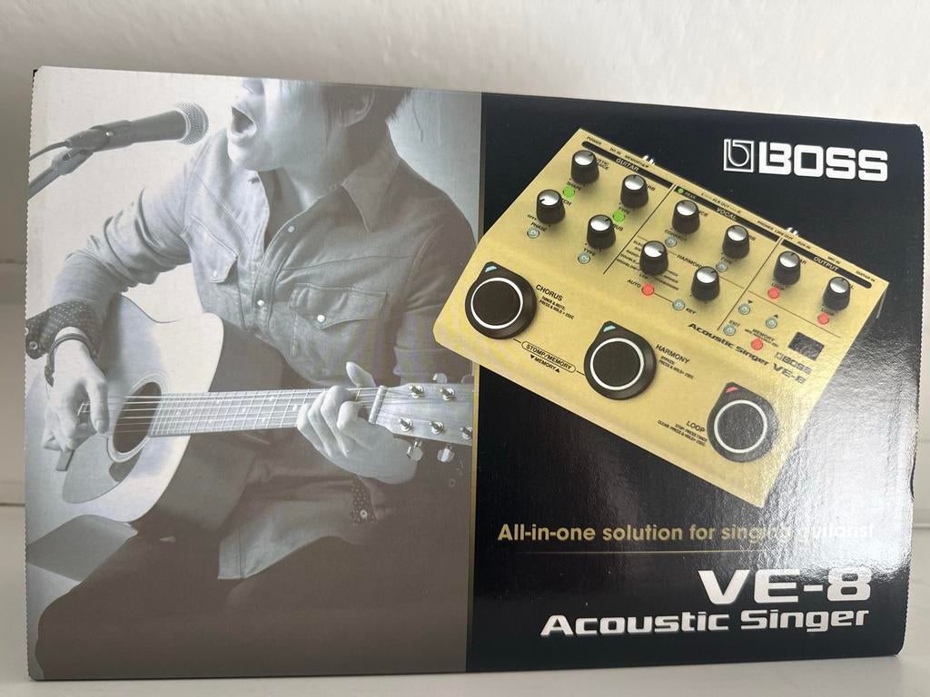 BOSS VE-8 Acoustic Singer - Vocal en Gitaar Processor, Muziek en Instrumenten, Effecten, Ophalen, Nieuw, Multi-effect