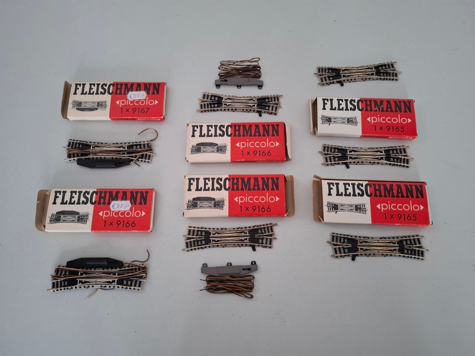Fleischmann N Piccolo 9166/9167 (elektrische) kruisingen, Hobby en Vrije tijd, Modeltreinen | N-Spoor, Gelijkstroom, Fleischmann