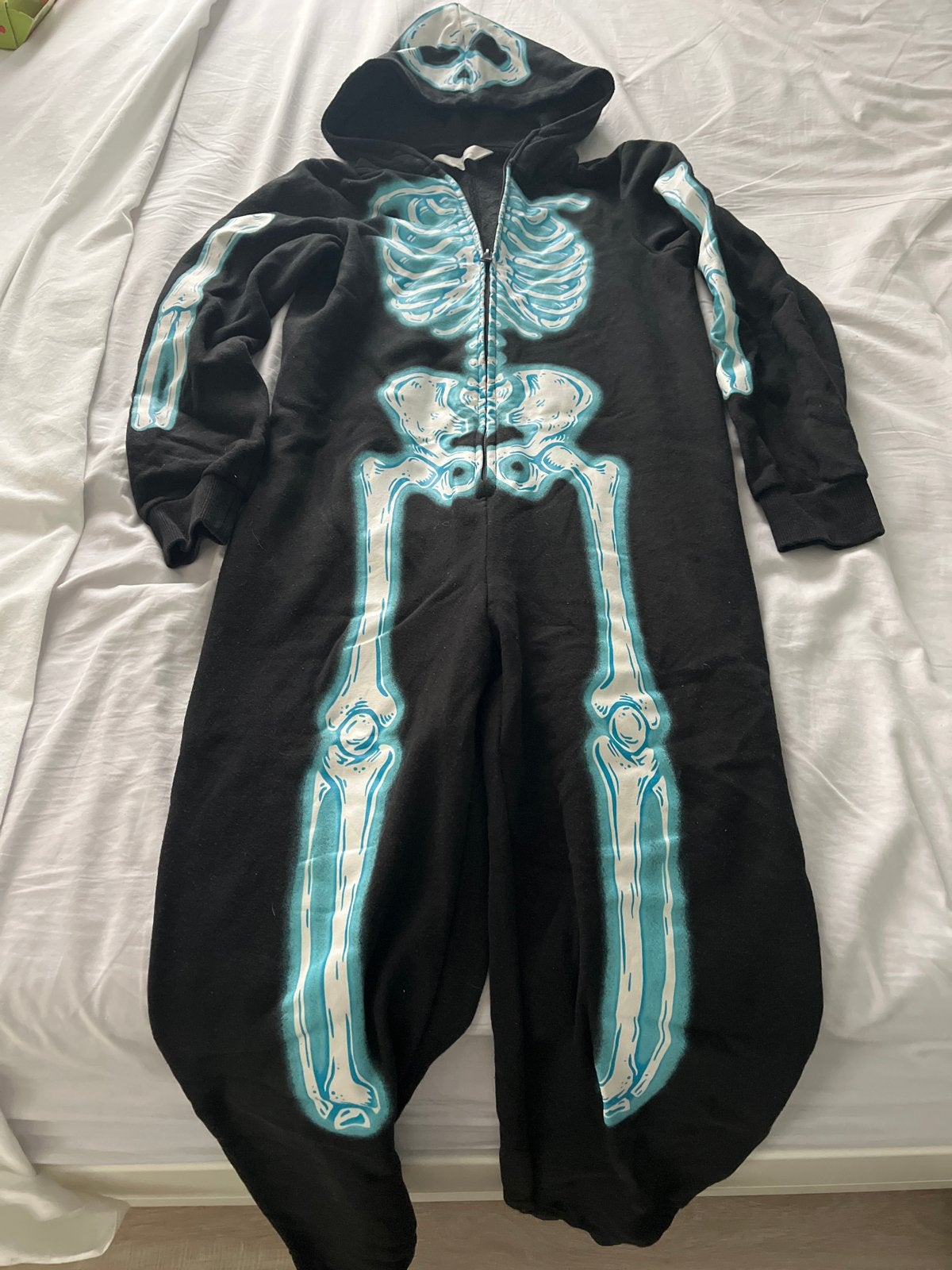 H&M Skelet Onesie - Maat 146/152, Ophalen of Verzenden, Gebruikt, 146 t/m 152, Jongen of Meisje