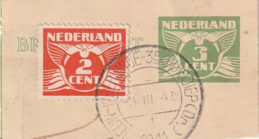 Postzegels met Rondstempel NieuwWeerdinge 3e Kruisdiep, Ophalen of Verzenden, T/m 1940, Gestempeld