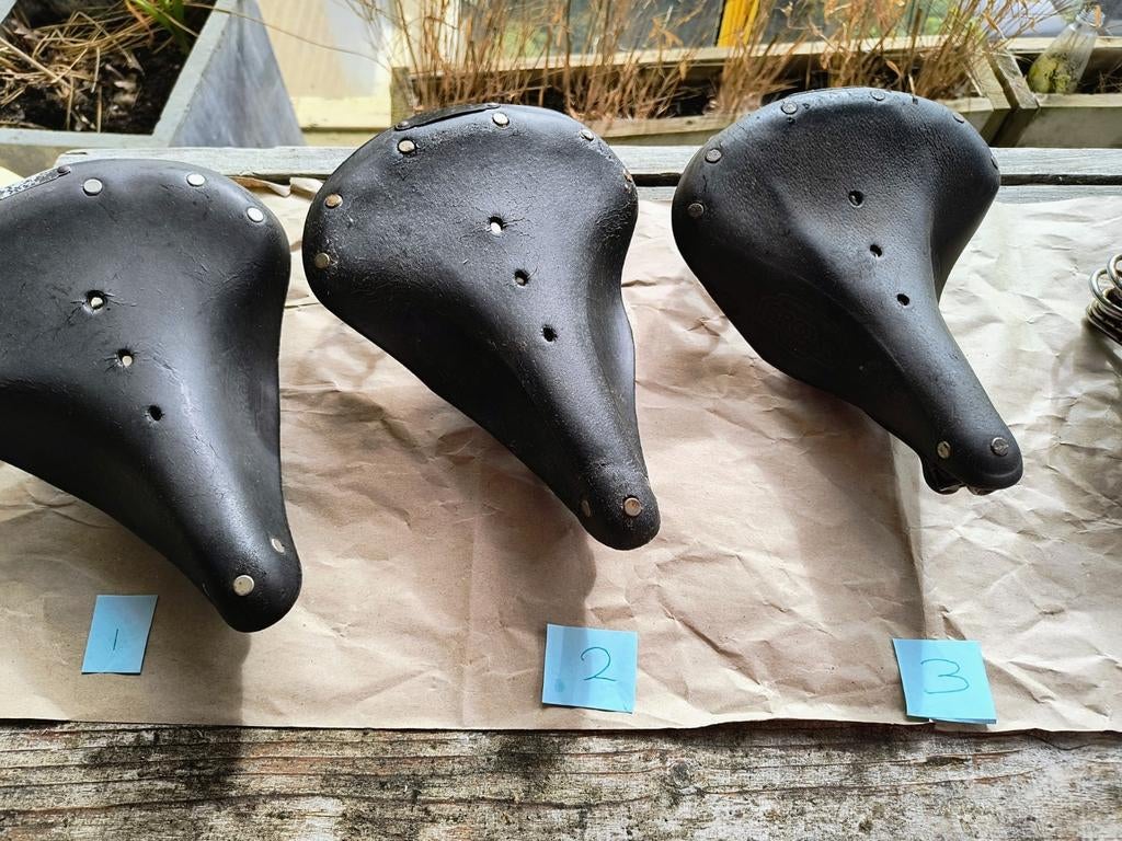 Brooks fiets zadels  7. Oldtimers., Fietsen en Brommers, Fietsonderdelen, Ophalen of Verzenden
